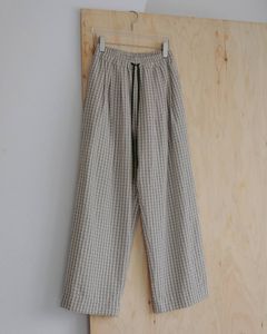 シアサッカー ルーズパンツ (アイボリー) Suckercheck Loose Pants (Ivory) / 27SS