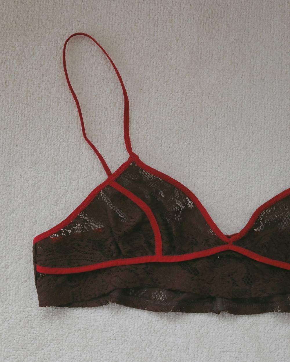 パイピングレース ブラトップ (ブラウン) Piping Lace Bratop (Brown) / 27SS