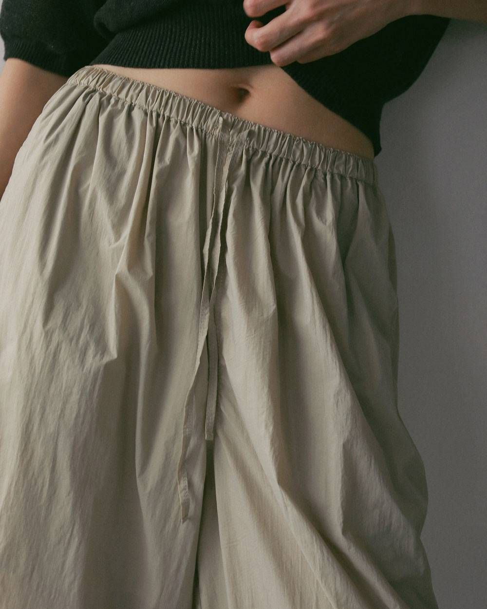 シアー ナイロンパンツ (オートミール) Sheer Nylon Pants (Oatmeal) / 27SS