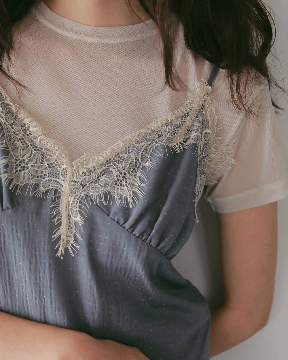 ドットジャガード コンビネーション (アイスブルー) Dot Jacquard Combinaison (Iceblue) / 27SS