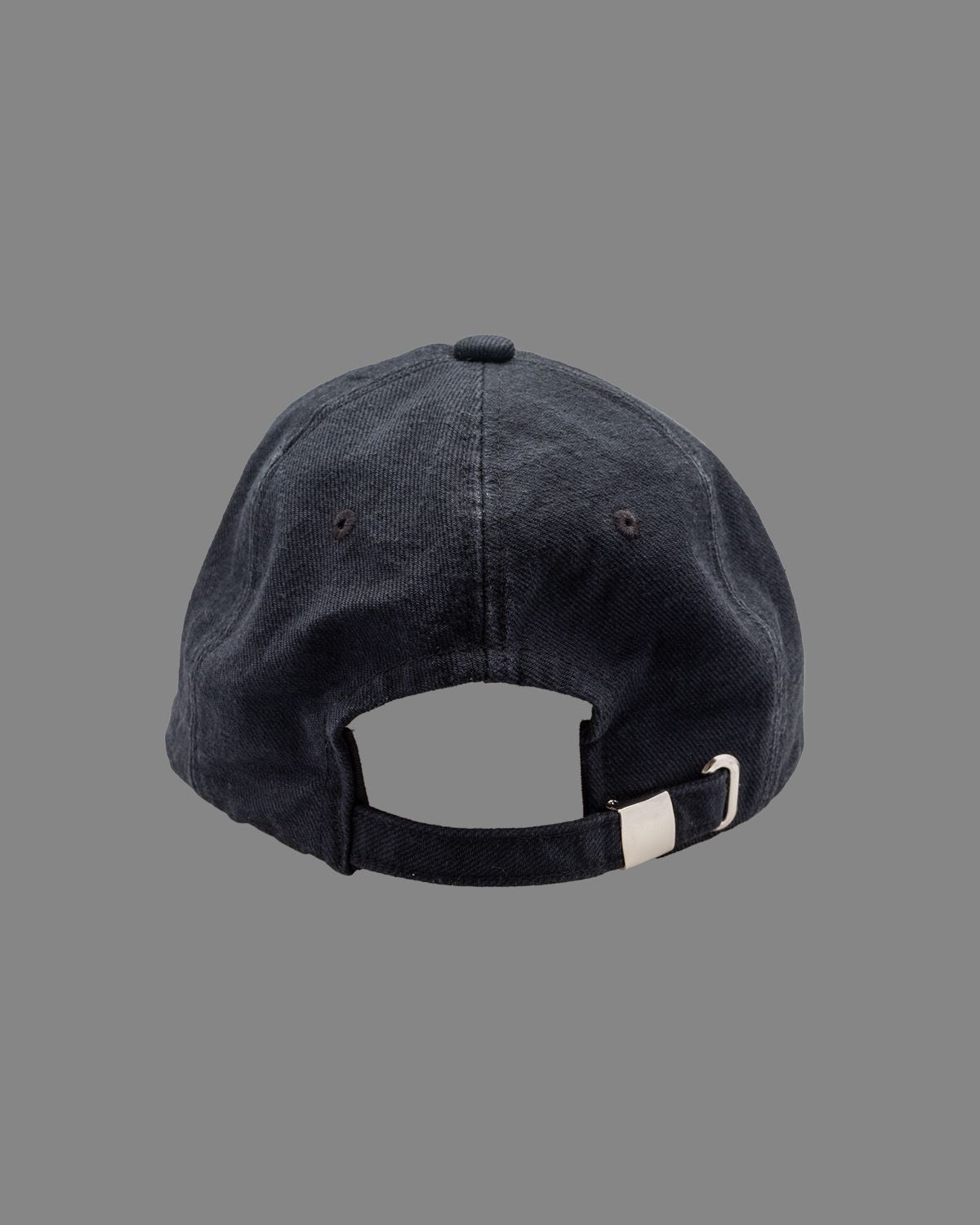 BB Logo Damaged Denim Cap / BBロゴ ダメージキャップ (ブラック)