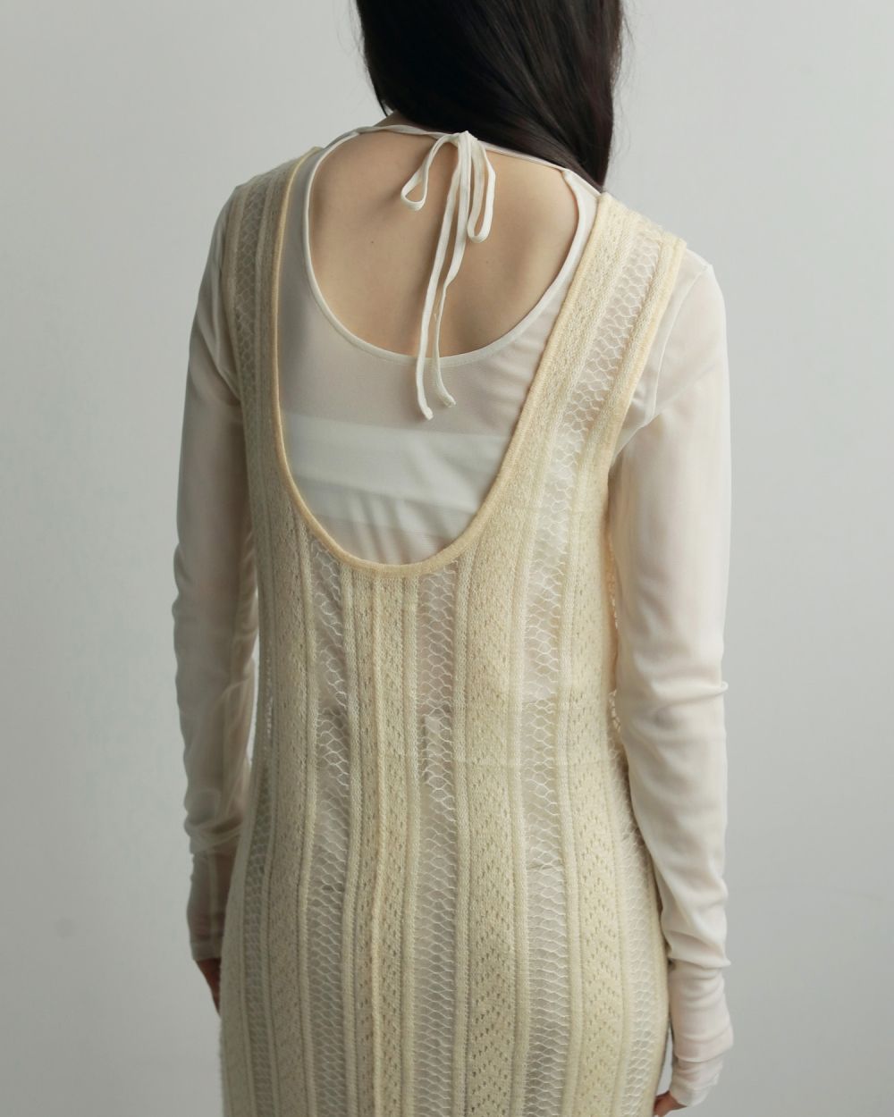 2way Sheer Tops (Ivory) / 2ウェイ シアートップス (アイボリー) / 26SS