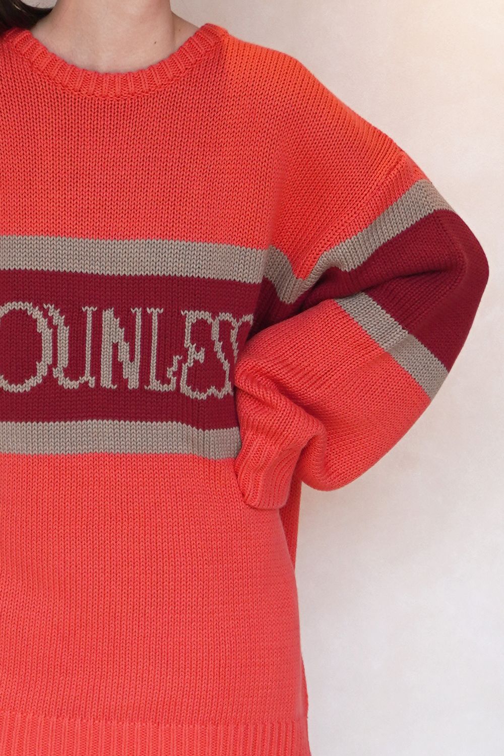 ナウンレス NOUNLESS ナウンレス クラシック ロゴニット NOUNLESS CLASSIC LOGO KNIT 【2024 新作】 4a-l-nl-top-004_3.jpg