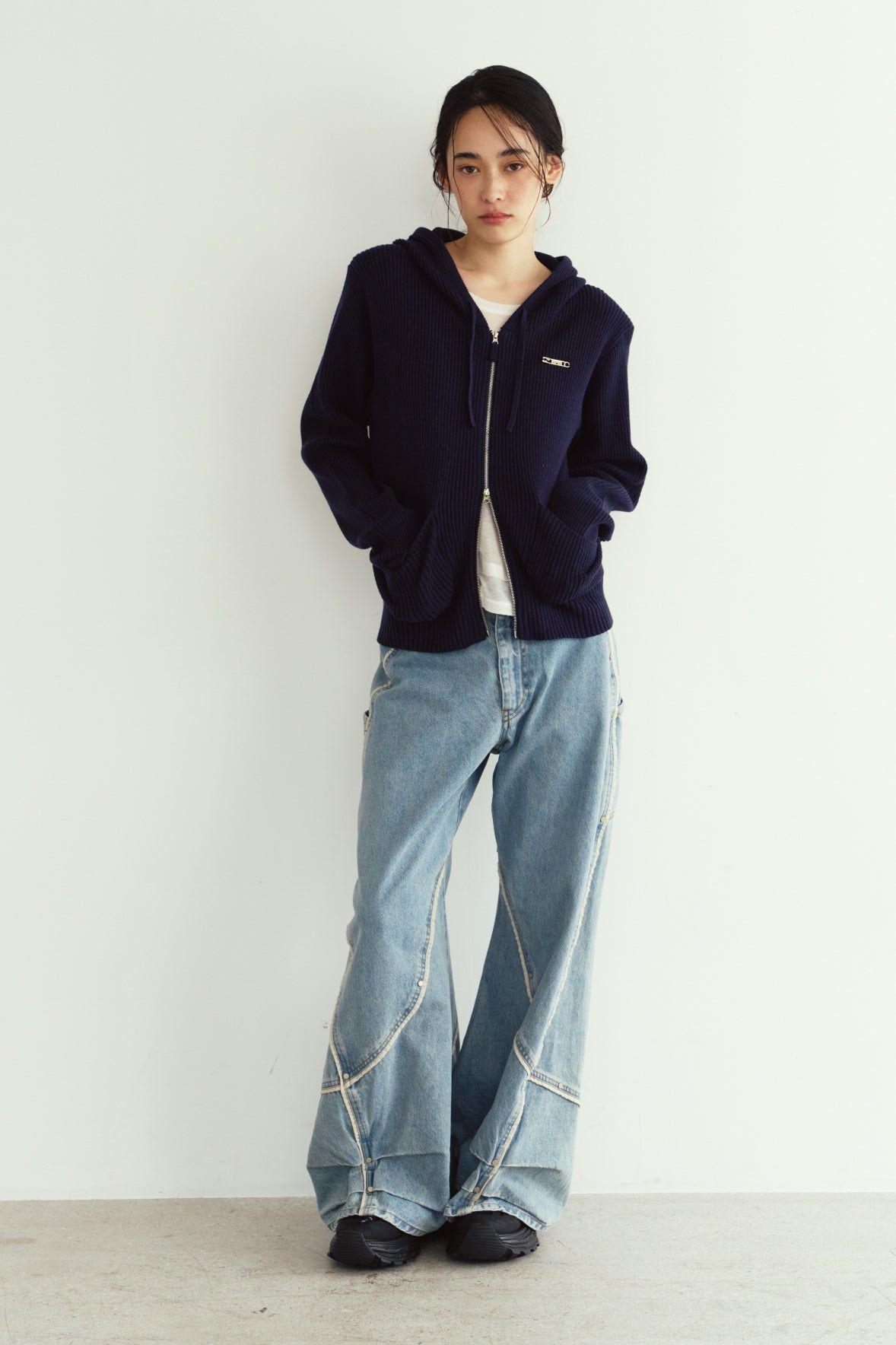 カーブ ユーティリティデニムパンツ (ブルー) curve utility denim pants(unisex) (Blue) / 26AW