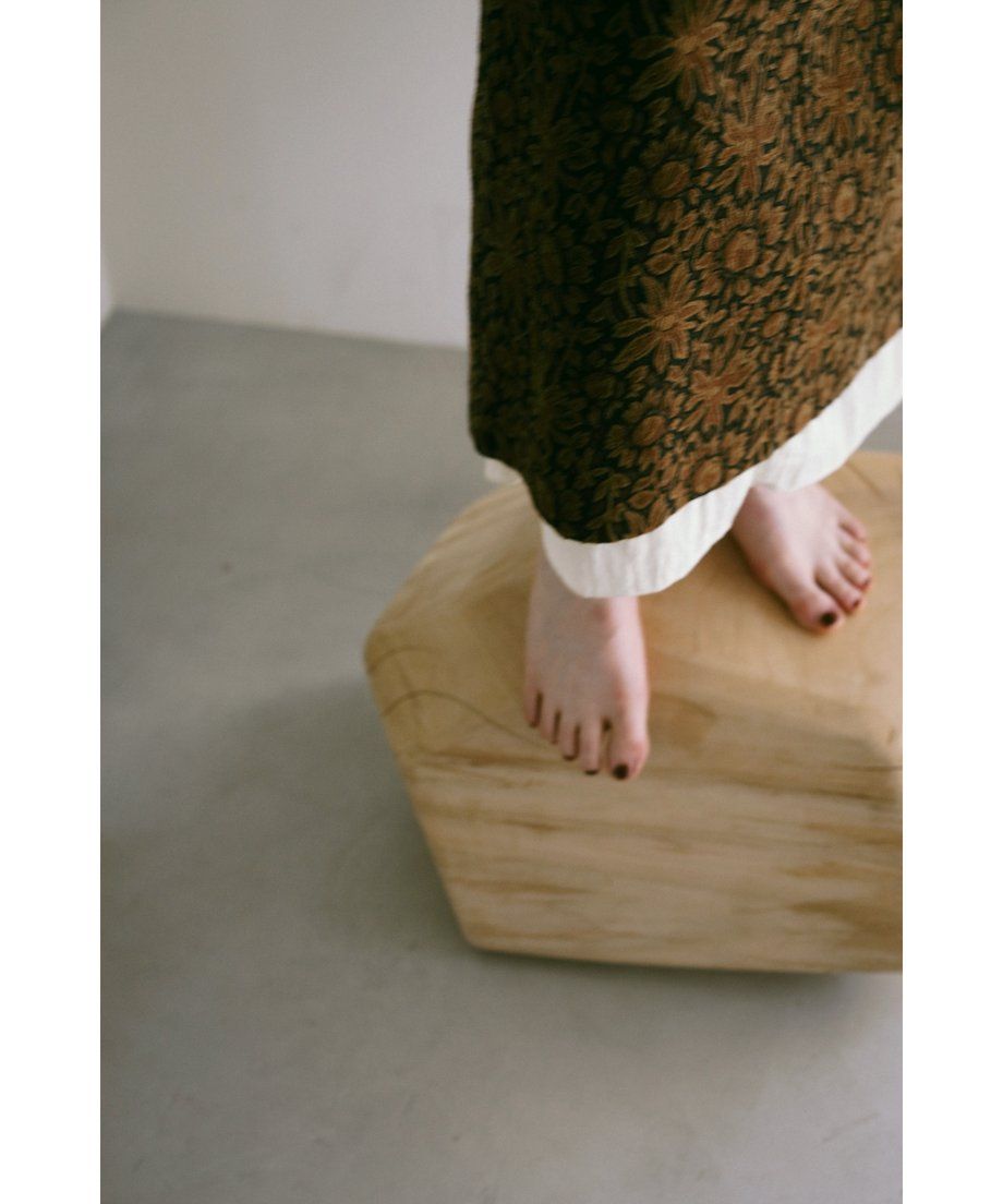 Adam jacquard long skirt / アダムジャカードロングスカート (ブラウン)