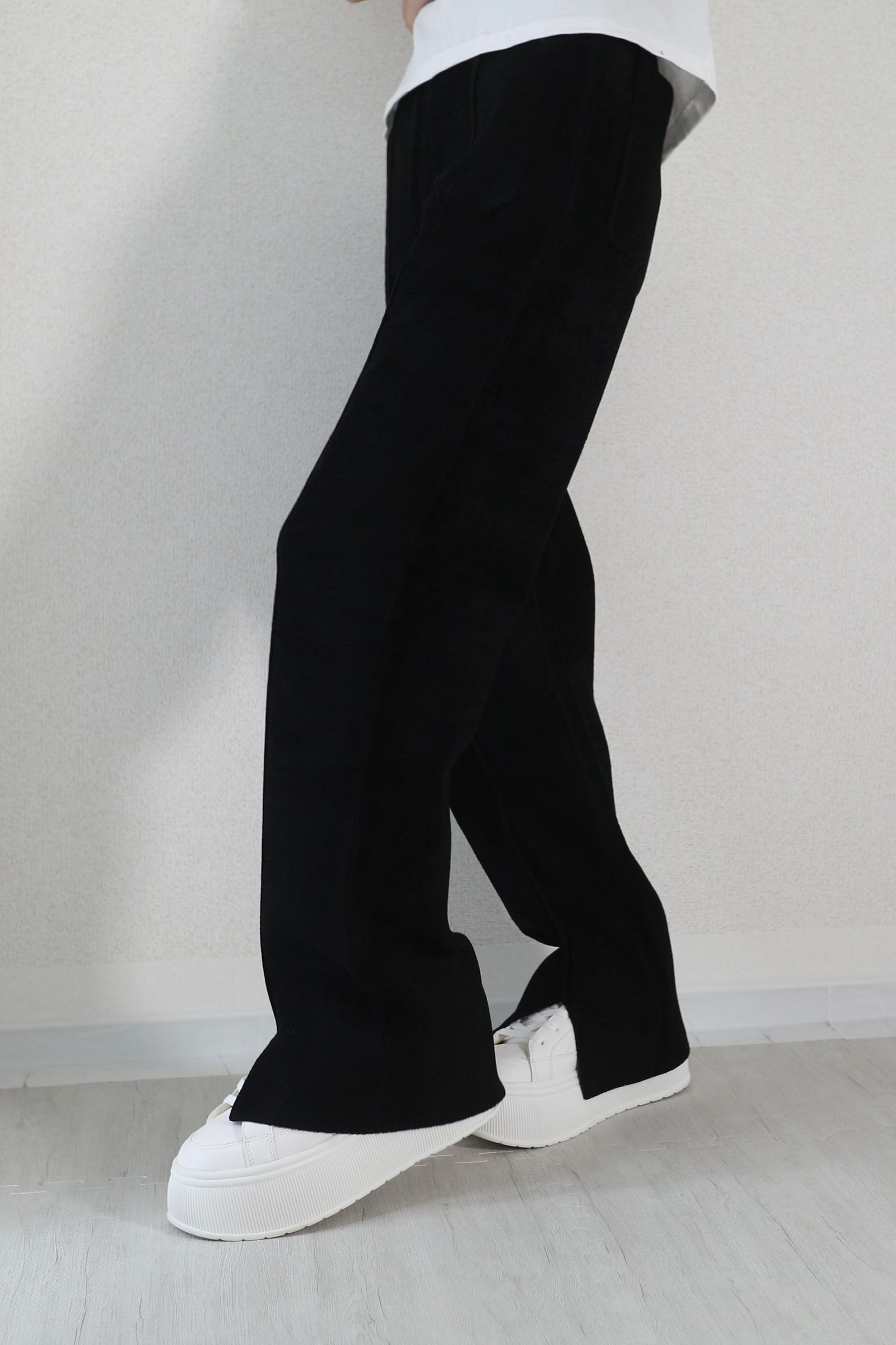 MOGOL KT PT / モールニットパンツ (ブラック)