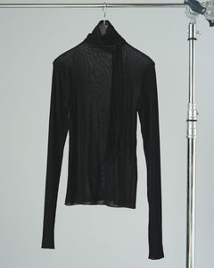 【25AW】Velour Tie Tops / ベロアタイトップス (ブラック)