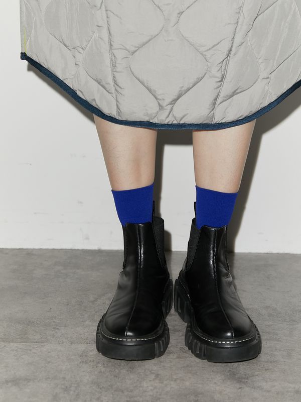 BI-COLOR BACK LINE SOCKS / バイカラーバックラインソックス (ブルー)