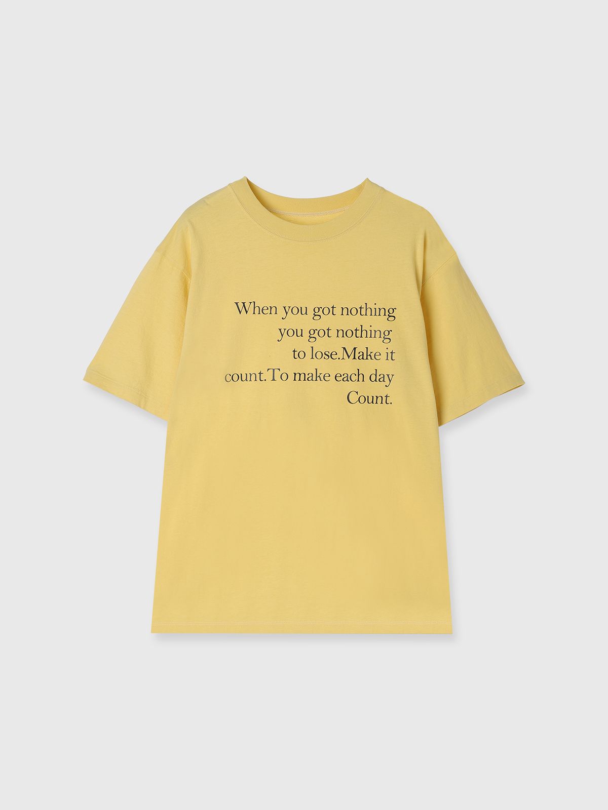 【25SS】PARMANENT TEE / パーマネント Tシャツ (イエロー)