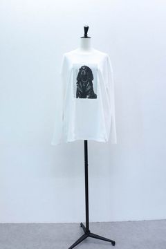 レイヤープリントロンT (ホワイト) Layered long-sleeve graphic T-shirt (White) / 26AW