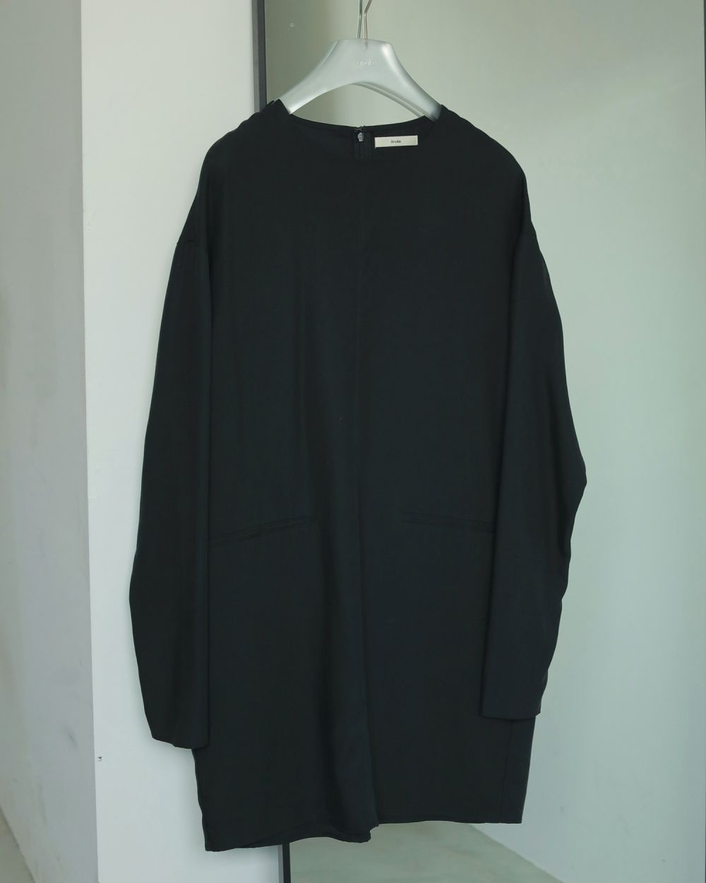 Cocoon Mini Onepiece / コクーン ミニワンピース (ブラック)