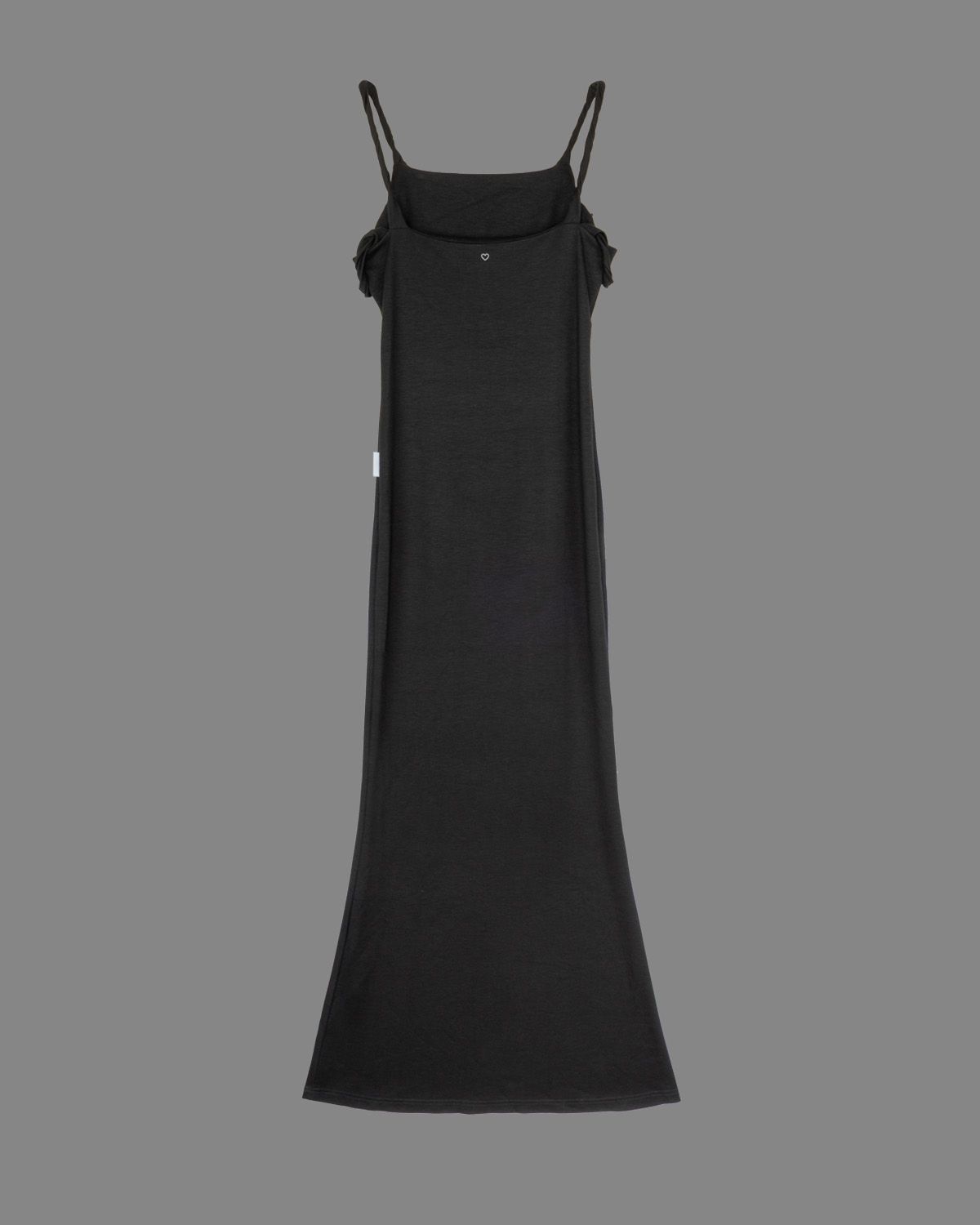 Twisted Strap Maxi Dress / ツイスト ストラップ マキシワンピースドレス (ブラック)