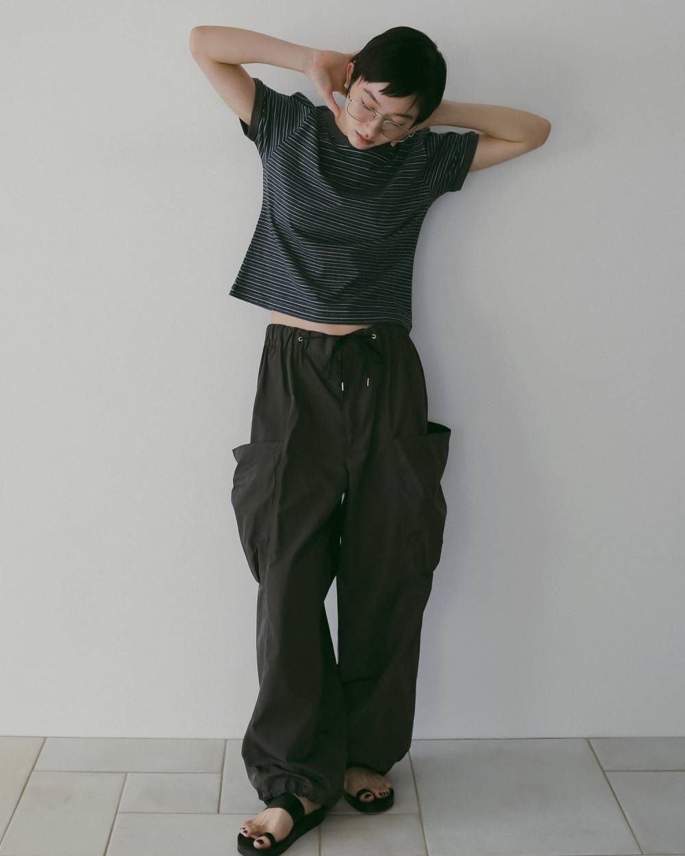 Twill Cargo Pants (C/gry) / ツイルカーゴパンツ (チャコールグレー) / 26SS