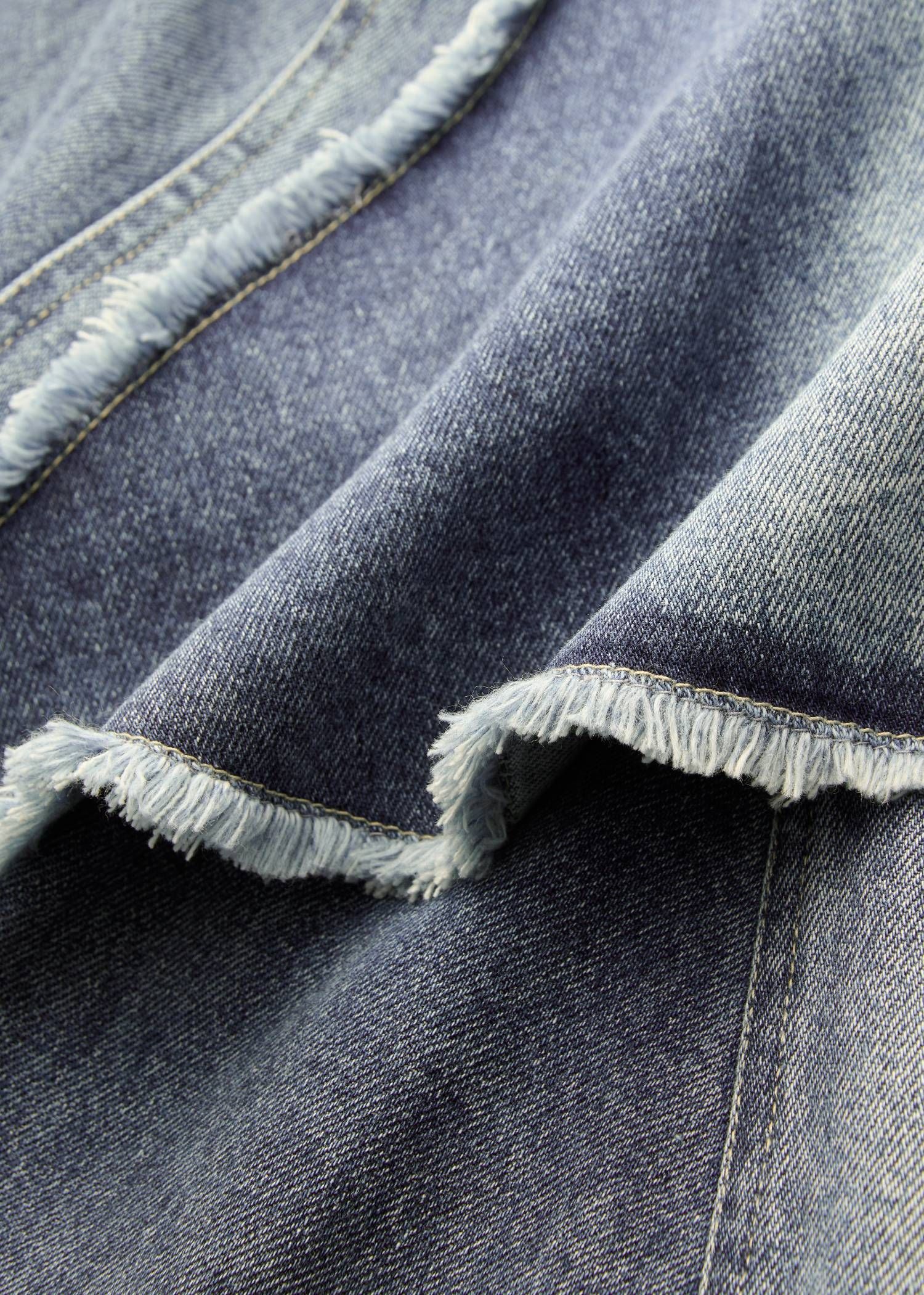 ランダム ティアードフリル デニムスカート (ブルー) random tiered frill denim SK (Blue) /  26SS