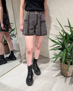 FAKE AGING SUEDE LIKE SHORT PANTS / フェイクエイジング スエードライクショートパンツ (チャコールブラック)