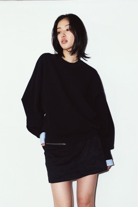 【UNISEXサイズ】2ウェイ ノームコア ニット (ブラック) 2way cuffs normcore knit(unisex) (Black) / 26AW