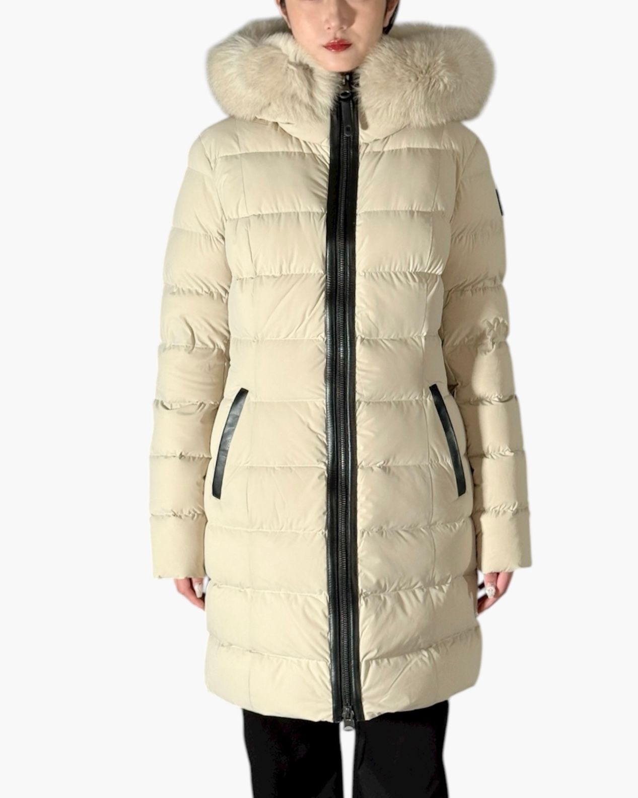 【2025AW】CALLA-BX / ファー付きストレッチダウンコート (トレンチ) / レディース