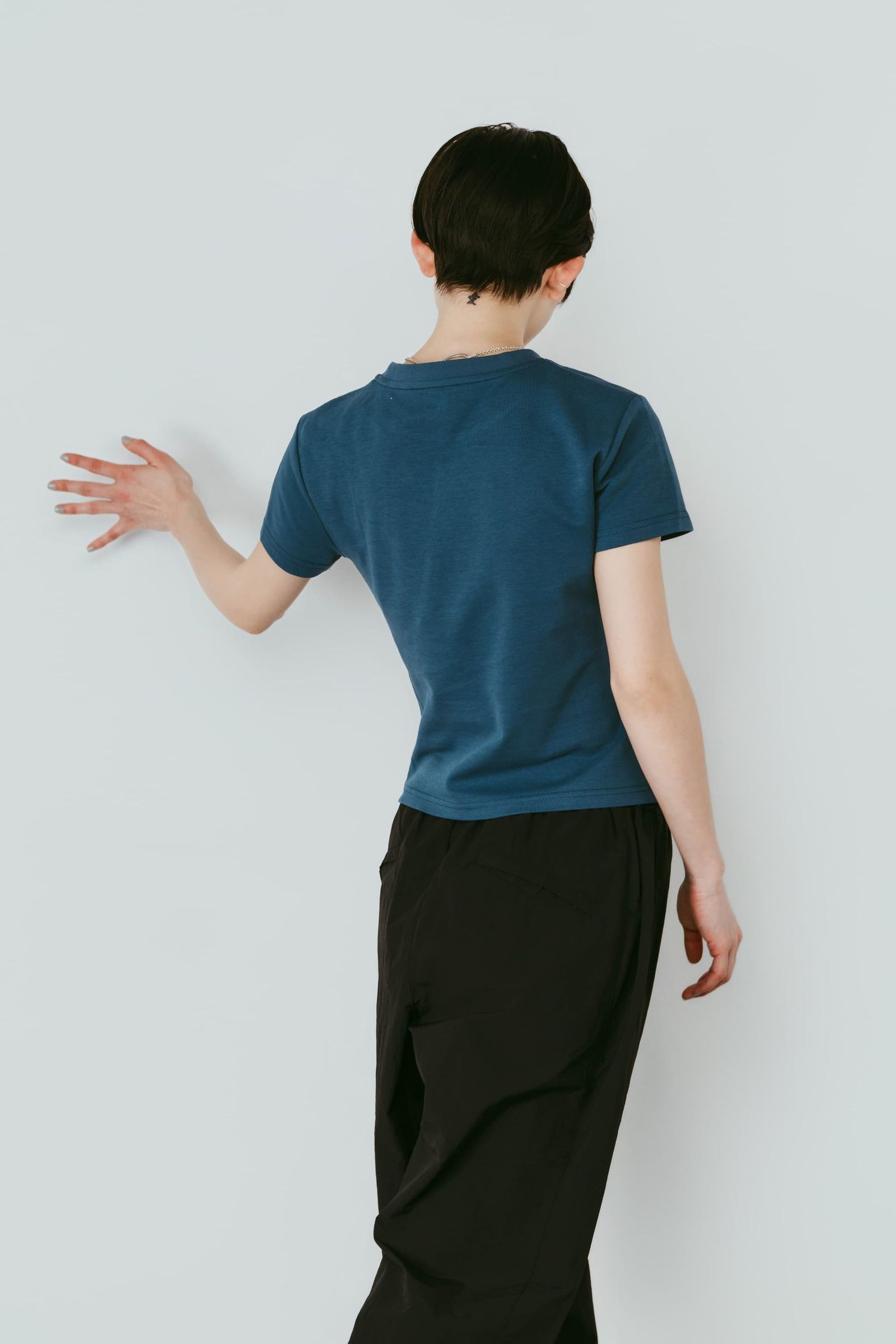 スタッズコンパクトTシャツ (ブルー) studded compact tee (Blue) /  26SS