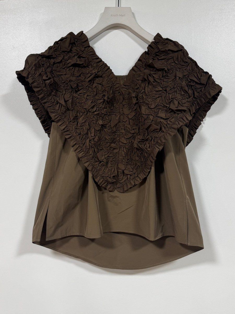 Knuth Marf - 2way ribbon lady blouse / リボン レディー