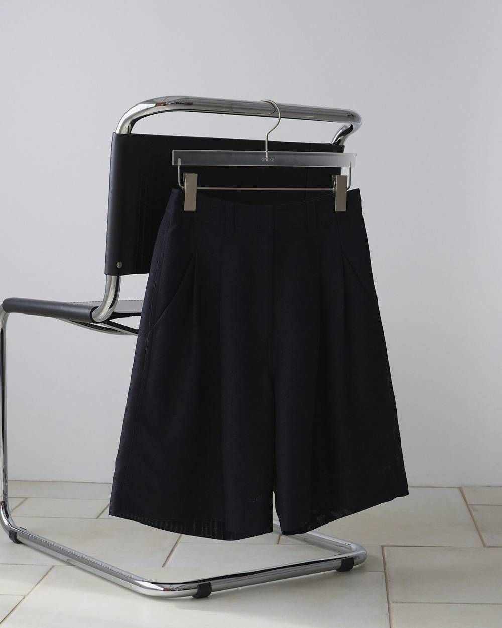 タックハーフパンツ (ネイビー) Tuck Half Pants (Navy) / 26SS