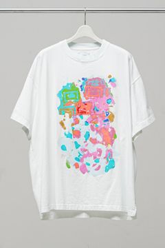 SPRAYPAINT BIG TEE / スプレーペイントビッグTシャツ (ホワイト)