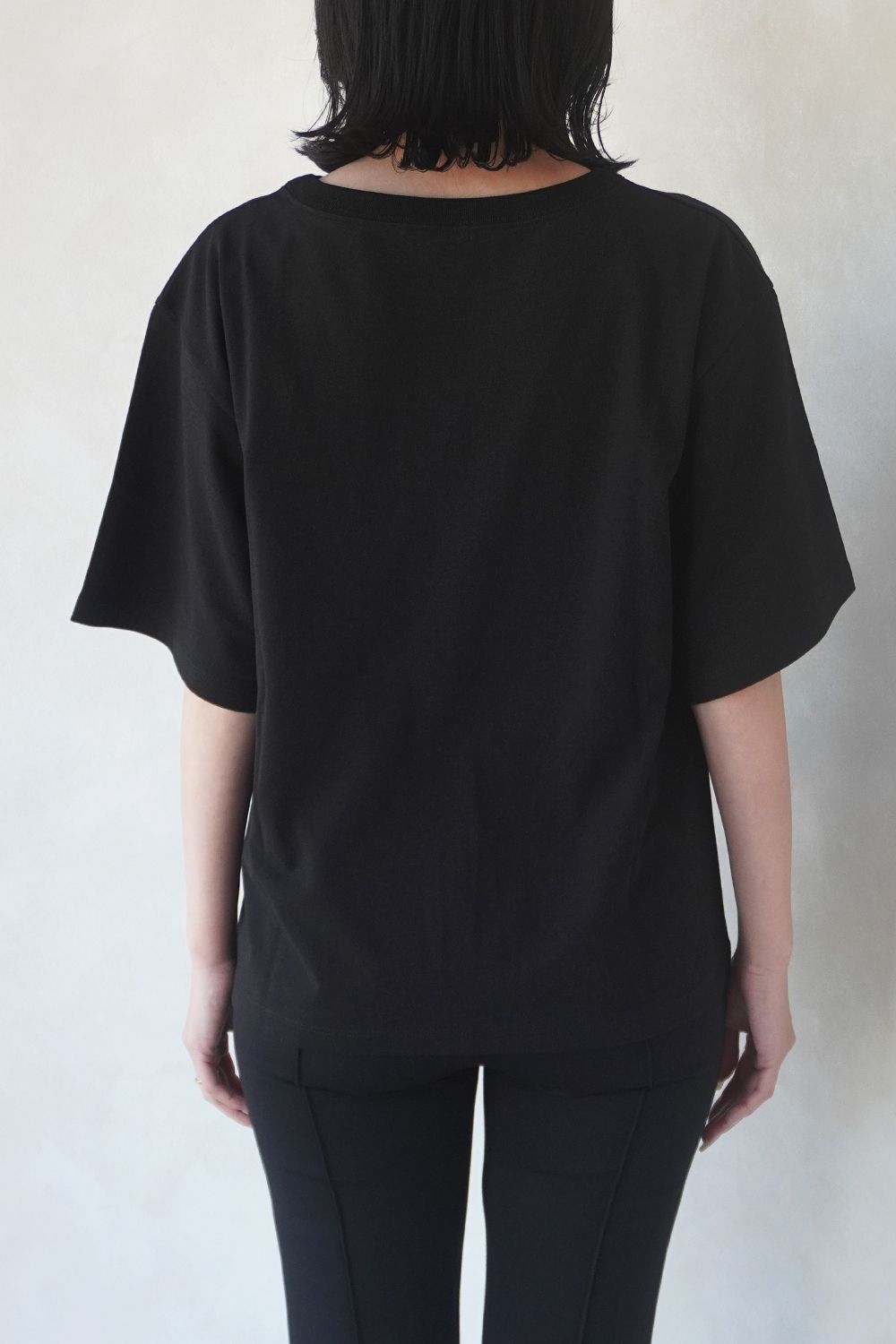COTTON RELAX T-SHIRT / コットン リラックスTシャツ (ブラック)