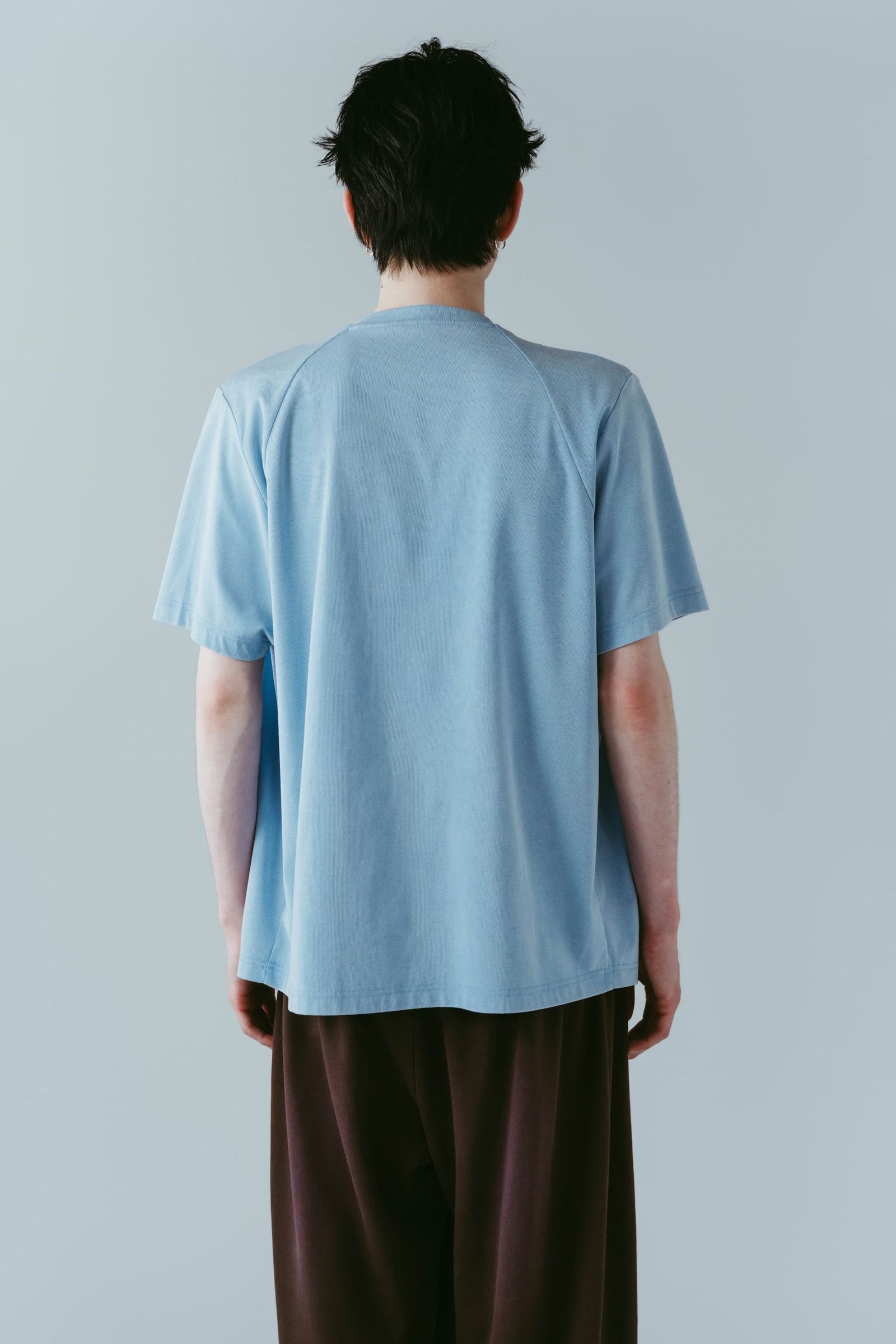 タック オーバーサイズTシャツ (ブルー) tuck detail oversized tee(unisex) (Blue) /  26SS
