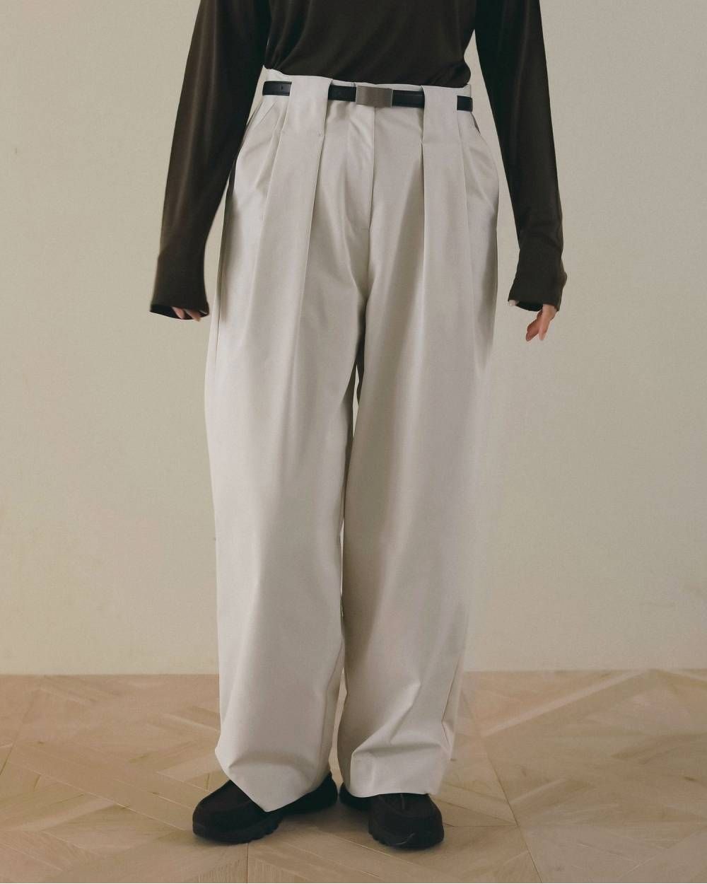 リバーシブルベルト (シルバー) Reversible Thin Belt (Silver) / 26AW 【6月29日まで期間限定予約】