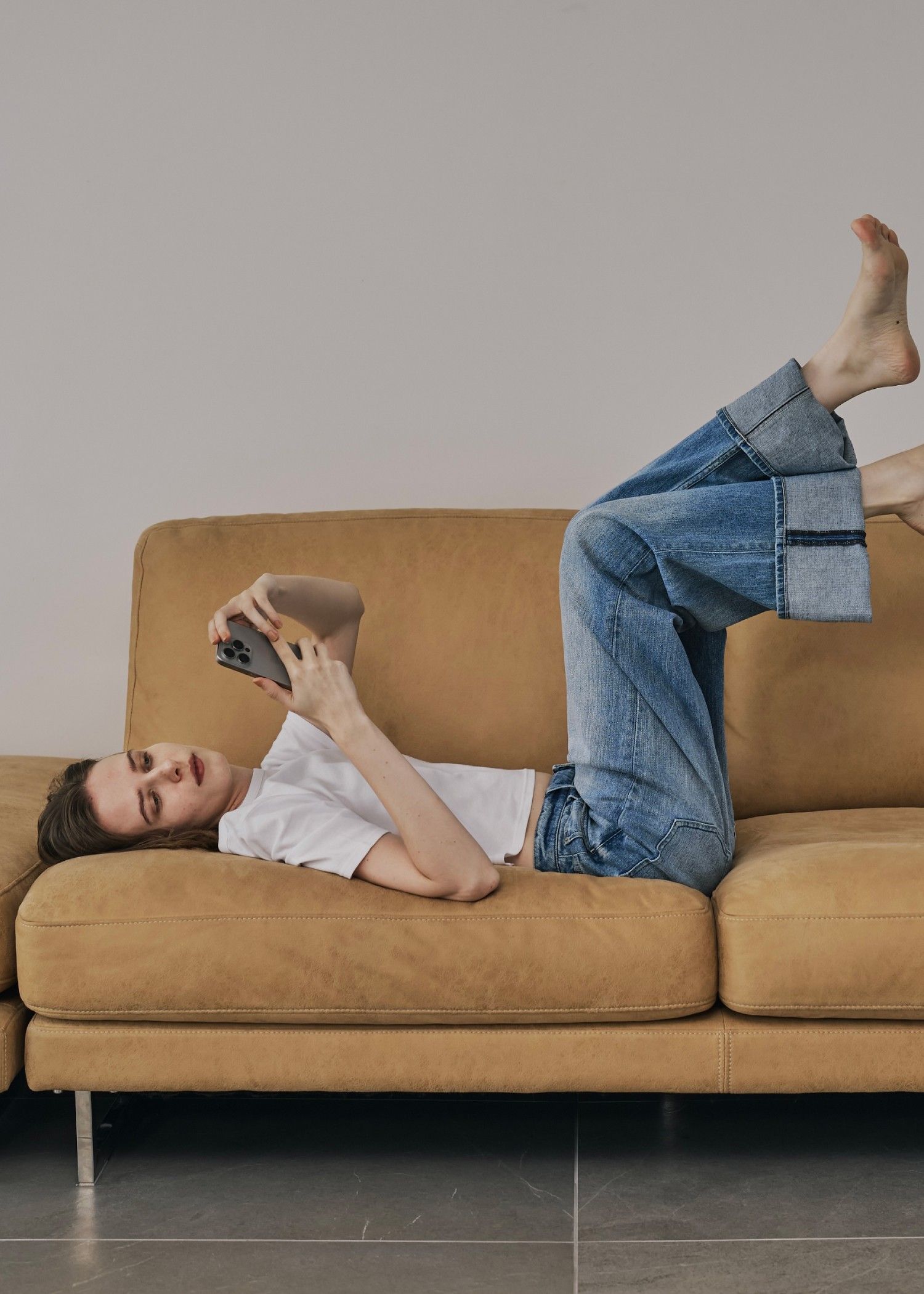 【Healthy DENIM × WILLFULLY】"Chronos" rollup straight denim PT / ヘルシーデニムコラボ ロールアップストレートデニムパンツ (ブルー) / 25AW /