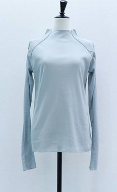 コットンチュールロンT (ブルーグレー) Cotton Tulle Long-Sleeve Tee (Blue Gray) / 26AW
