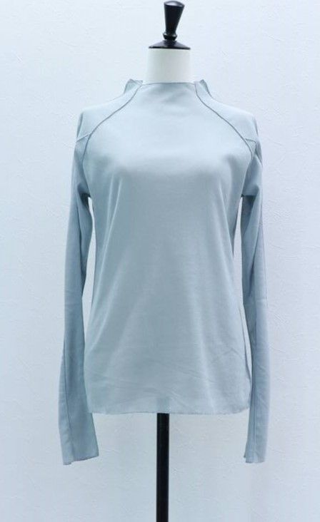 コットンチュールロンT (ブルーグレー) Cotton Tulle Long-Sleeve Tee (Blue Gray) / 26AW