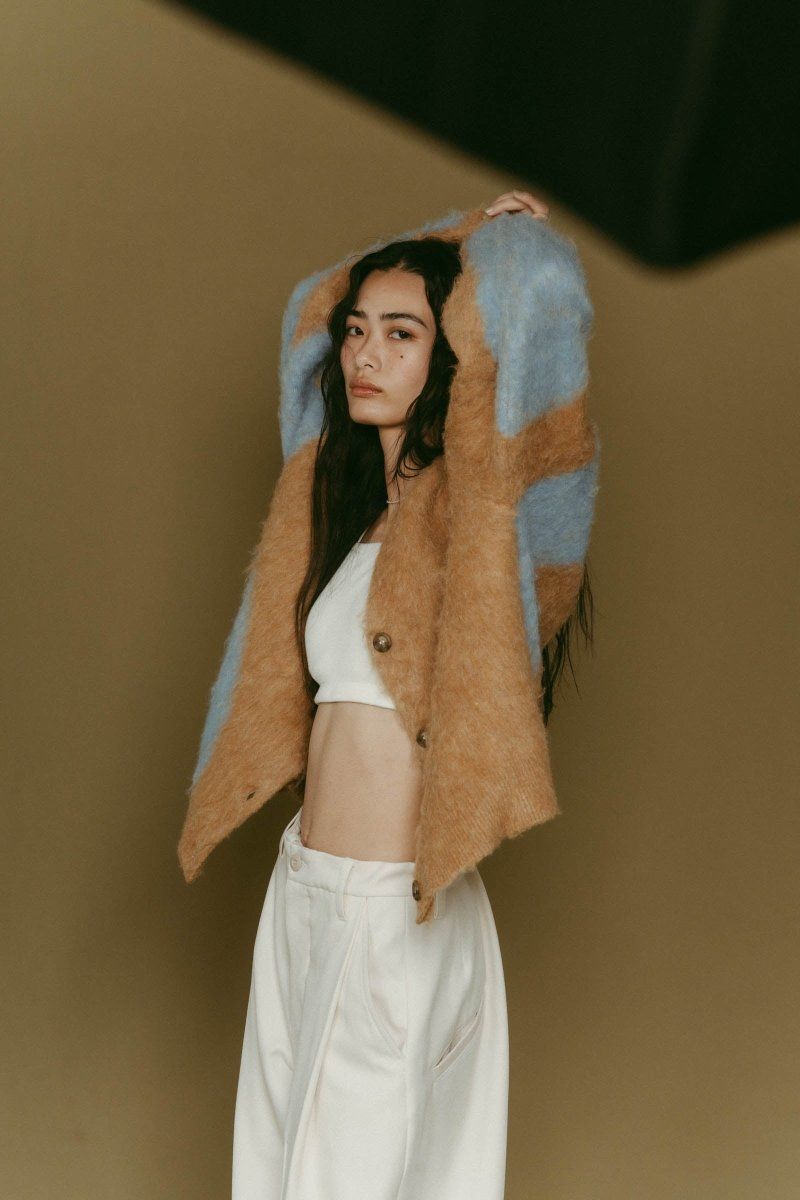 Vnack cardigan(unisex) / Vネックカーディガン (キャメル) / 25AW