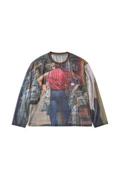 シアープリント ロングスリーブTシャツ (オジ) oji sheer long-sleeve tee(unisex) (Oji) /  26SS