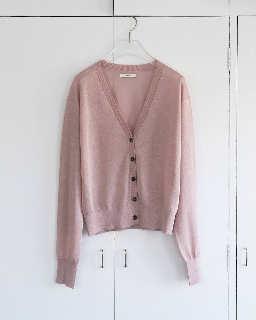 ハイゲージ シアーカーディガン (ピンク) Highgauge Sheer Cardigan (Pink) / 26SS