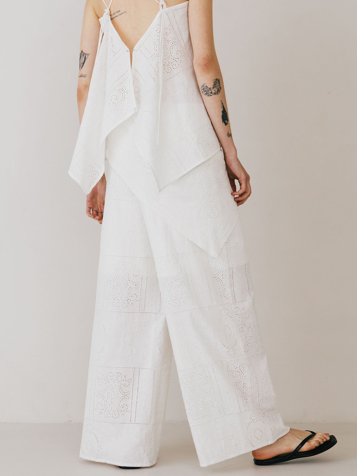 パンツ credona CUTWORK LACE PANTS CREDONA - 【25SS】CUTWORK LACE PANTS / カットワーク レース