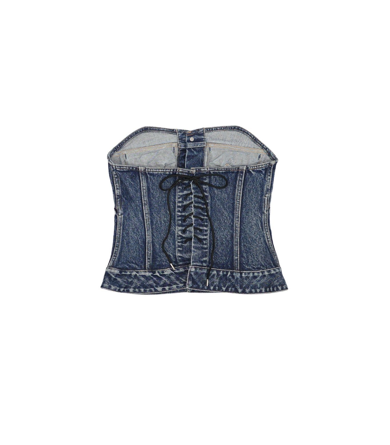 デニム ビスチェ (ヴィンテージブルー) BUSTIER (Vintage blue) / レディース