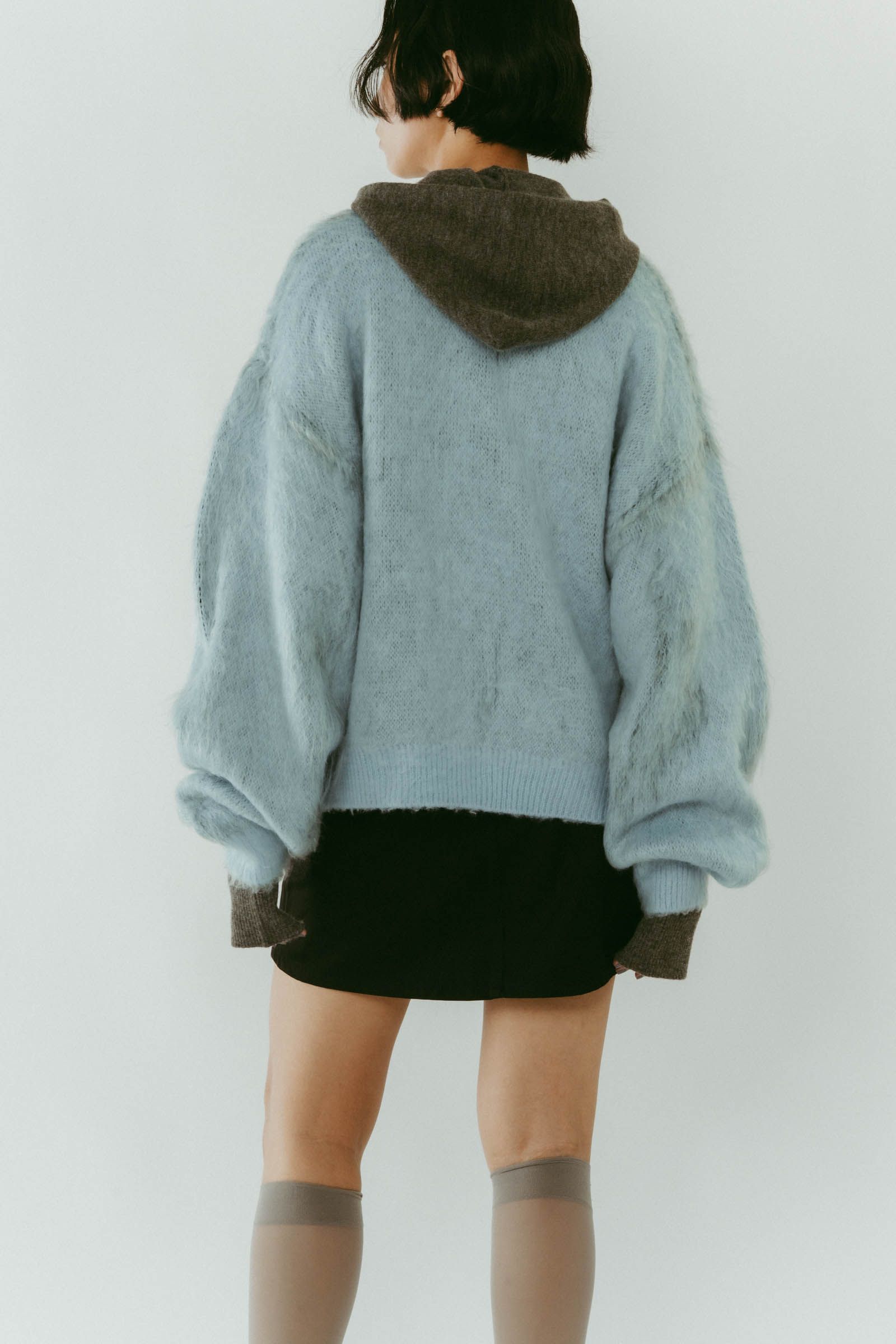 dalmatian shaggy knit(unisex) / ダルメシアン シャギーニット (ブルー) / 25AW