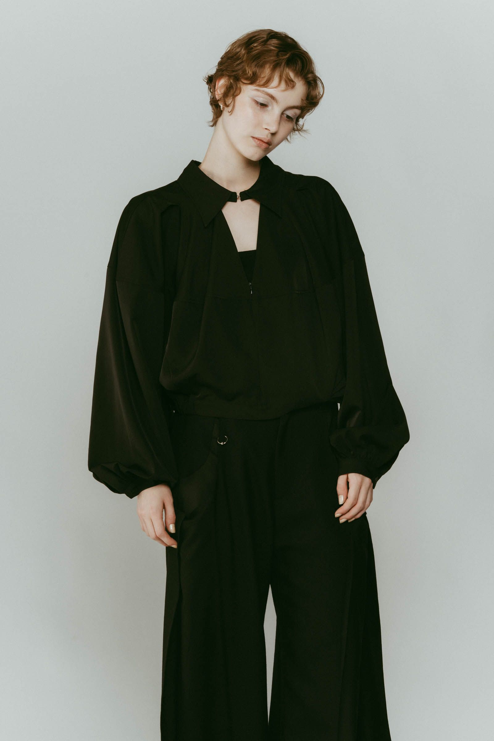 4way design blouse / 4ウェイ デザインブラウス (ブラック) / 25AW