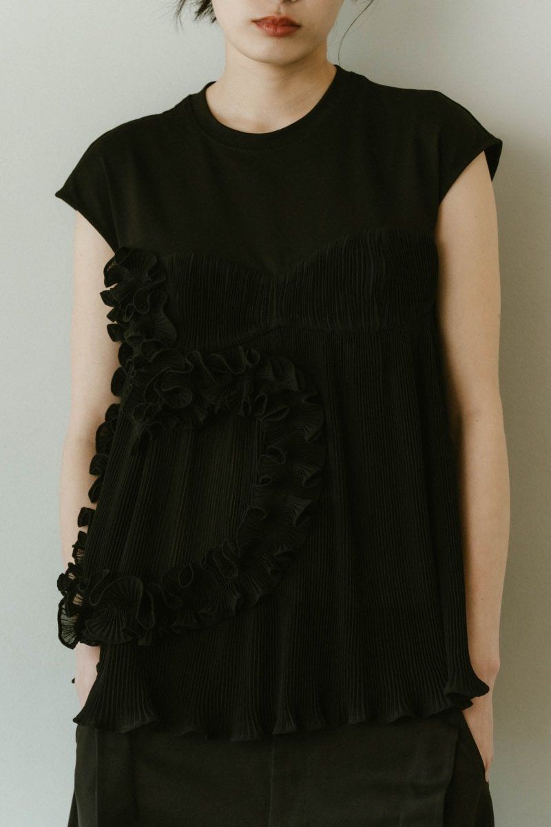 トップス knuthMarf U neck tulle bustier U neck tulle bustier/2color | KNUTH MARF