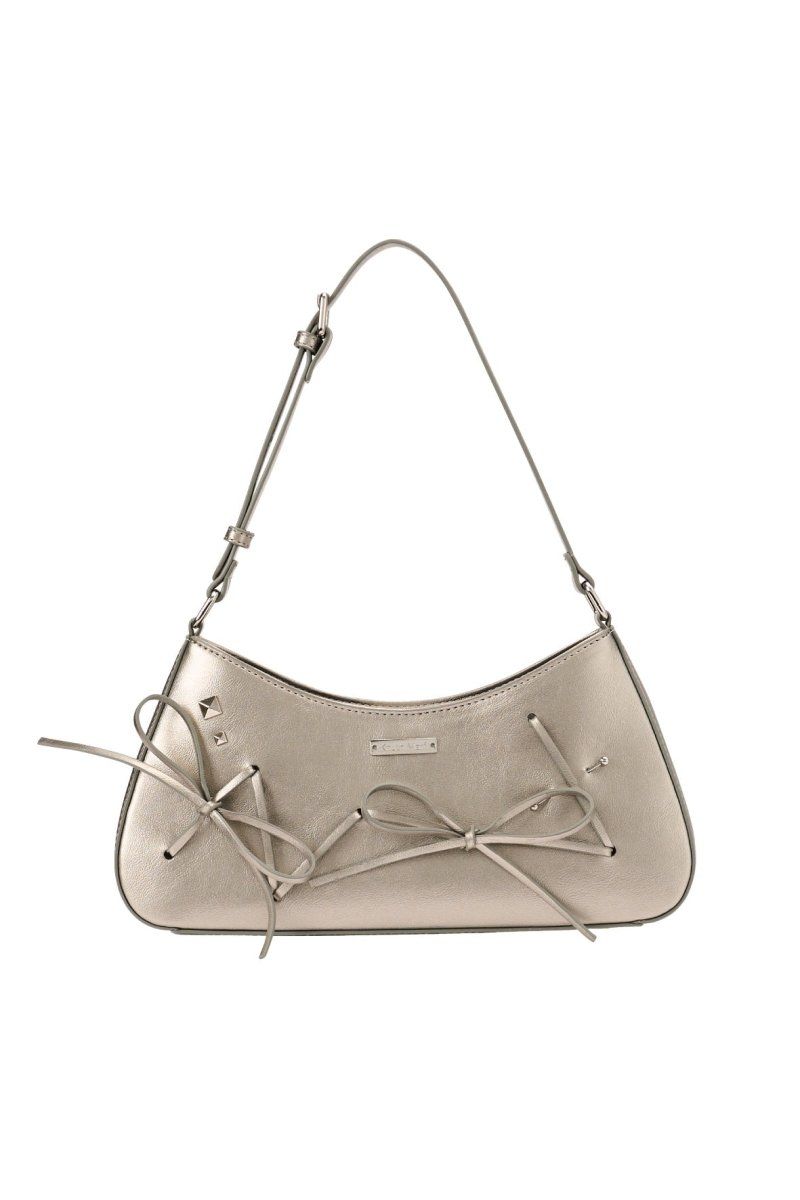 ribbon accent bag (Silver) / リボンアクセントバッグ (シルバー) / 26SS