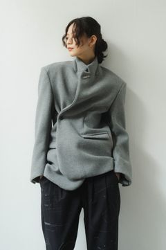 -high-end- 2way jacket outer(unisex) / 2ウェイ ジャケットアウター (グレー)  Knuth Marf