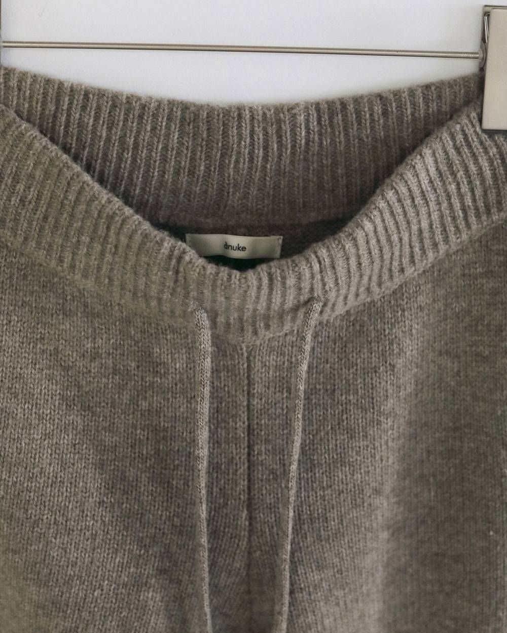 ニットコクーンパンツ (グレージュ) Knit Cocoon Pants (Graige) / 26AW 【6月29日まで期間限定予約】