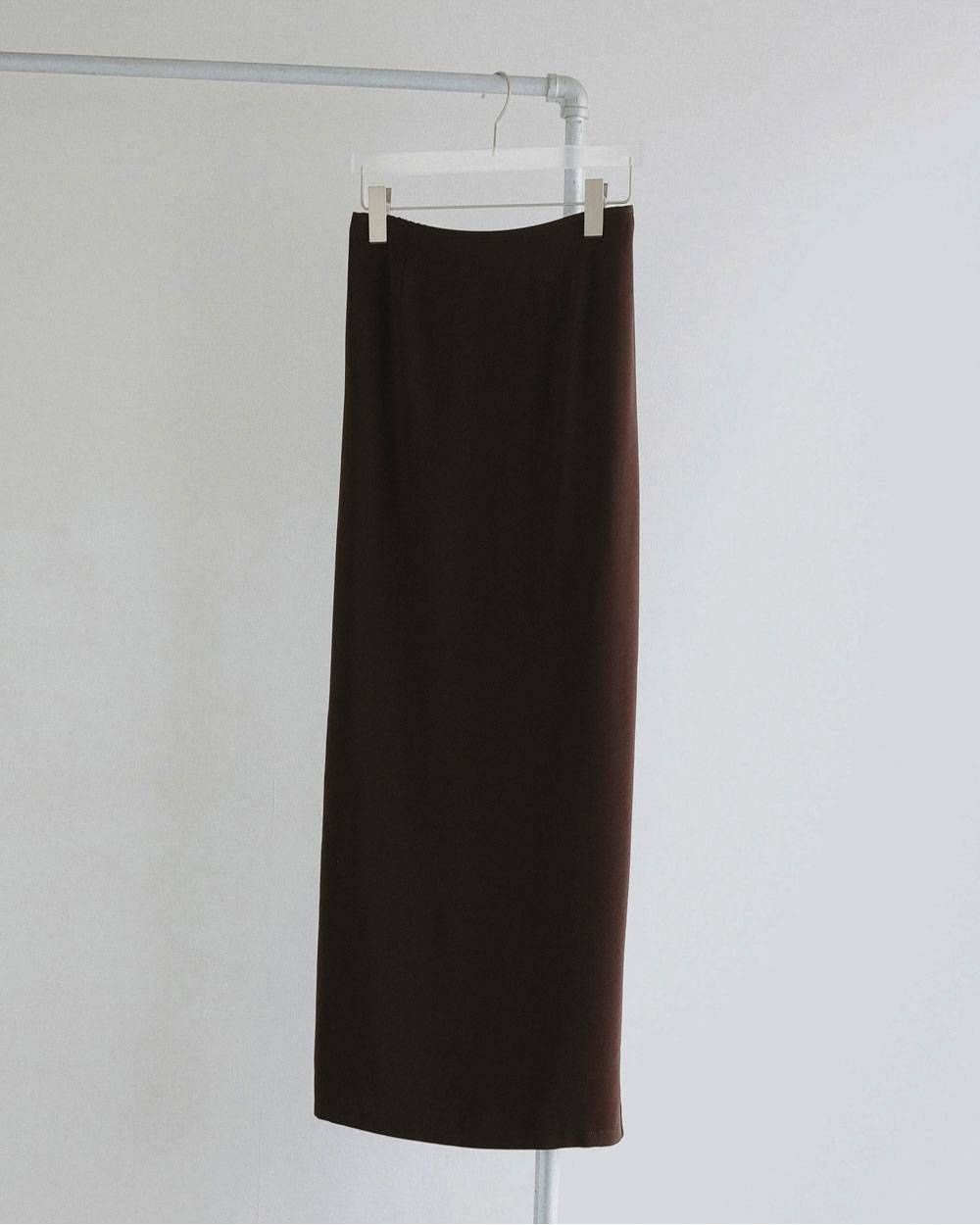 ジョーゼットペンシルスカート (ブラウン) Georgette Pencil Skirt (Brown) / 27SS