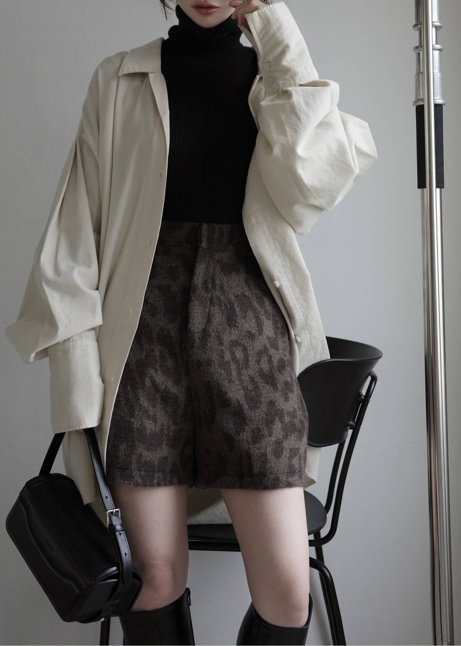 レオパード ブラッシュ ショートパンツ (タン) leopard brushed S/PT (Tan) /  26SS