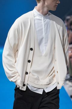 【メンズ】SUVIN KNIT CARDIGAN /スビンニットカーディガン (ホワイト)
