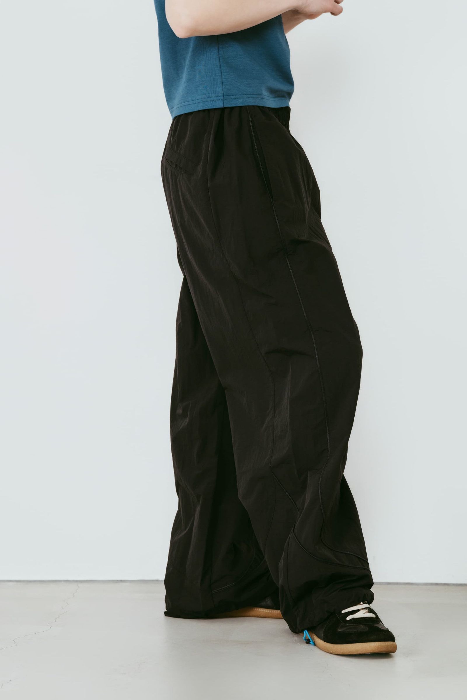 ナイロンイージーパンツ (ブラック) nylon easy pants(unisex) (Black) /  26SS
