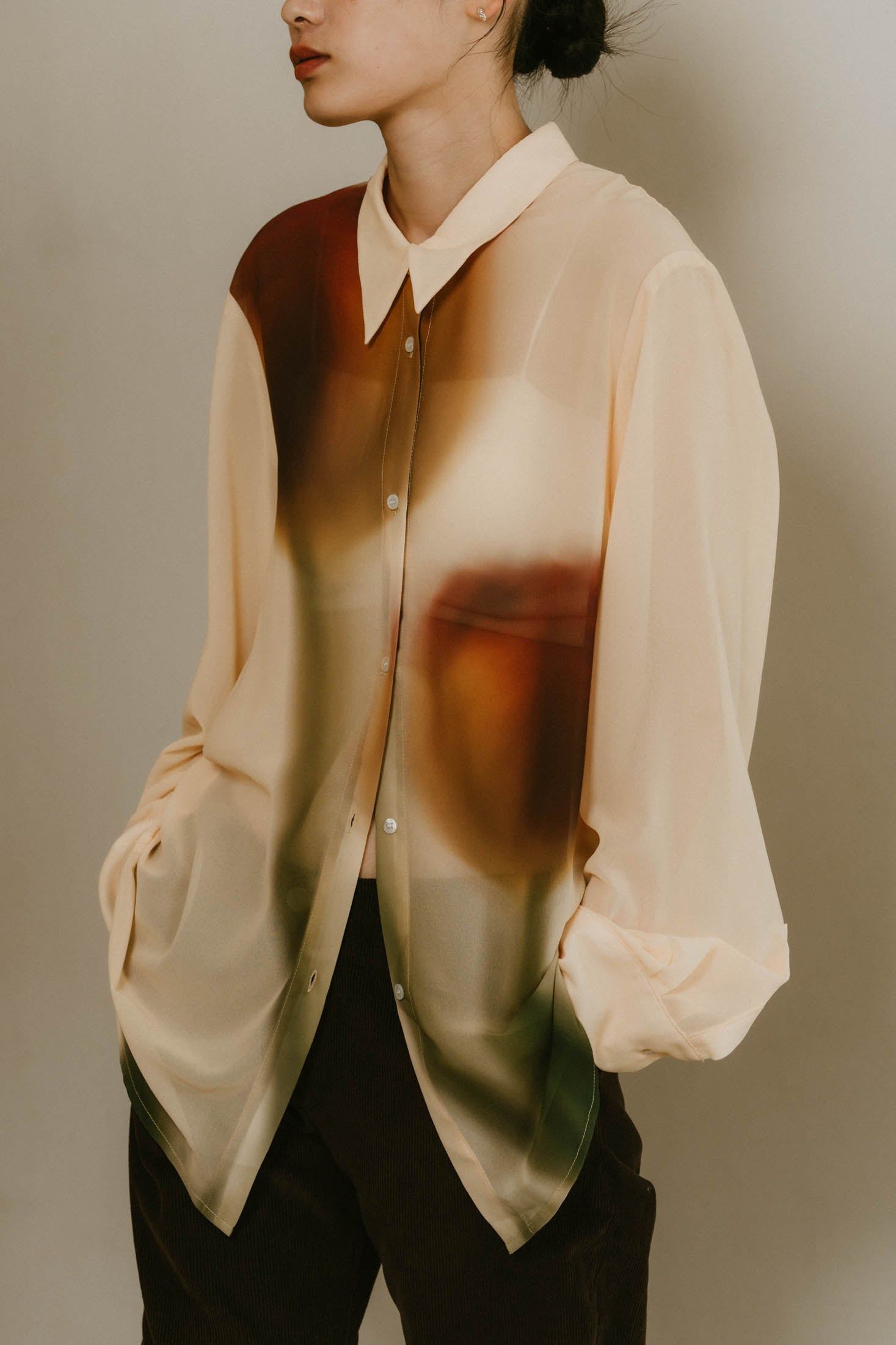 Knuth Marf - 【予約】flower print sheer shirt / フラワー