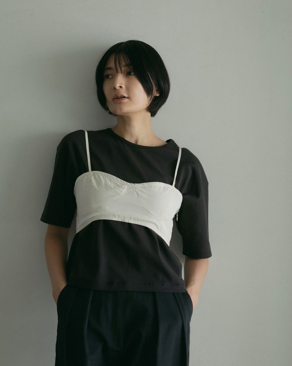 ànuke - Layered Cut T-shirts / レイヤードカット Tシャツ ànuke - Layered Cut T-shirts / レイヤードカット Tシャツ