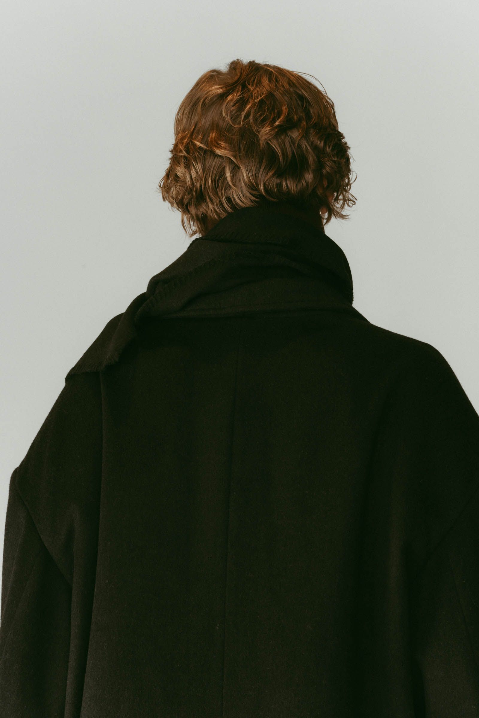 muffler overlay jacket(unisex) / マフラー オーバージャケット (ブラック) / 25AW