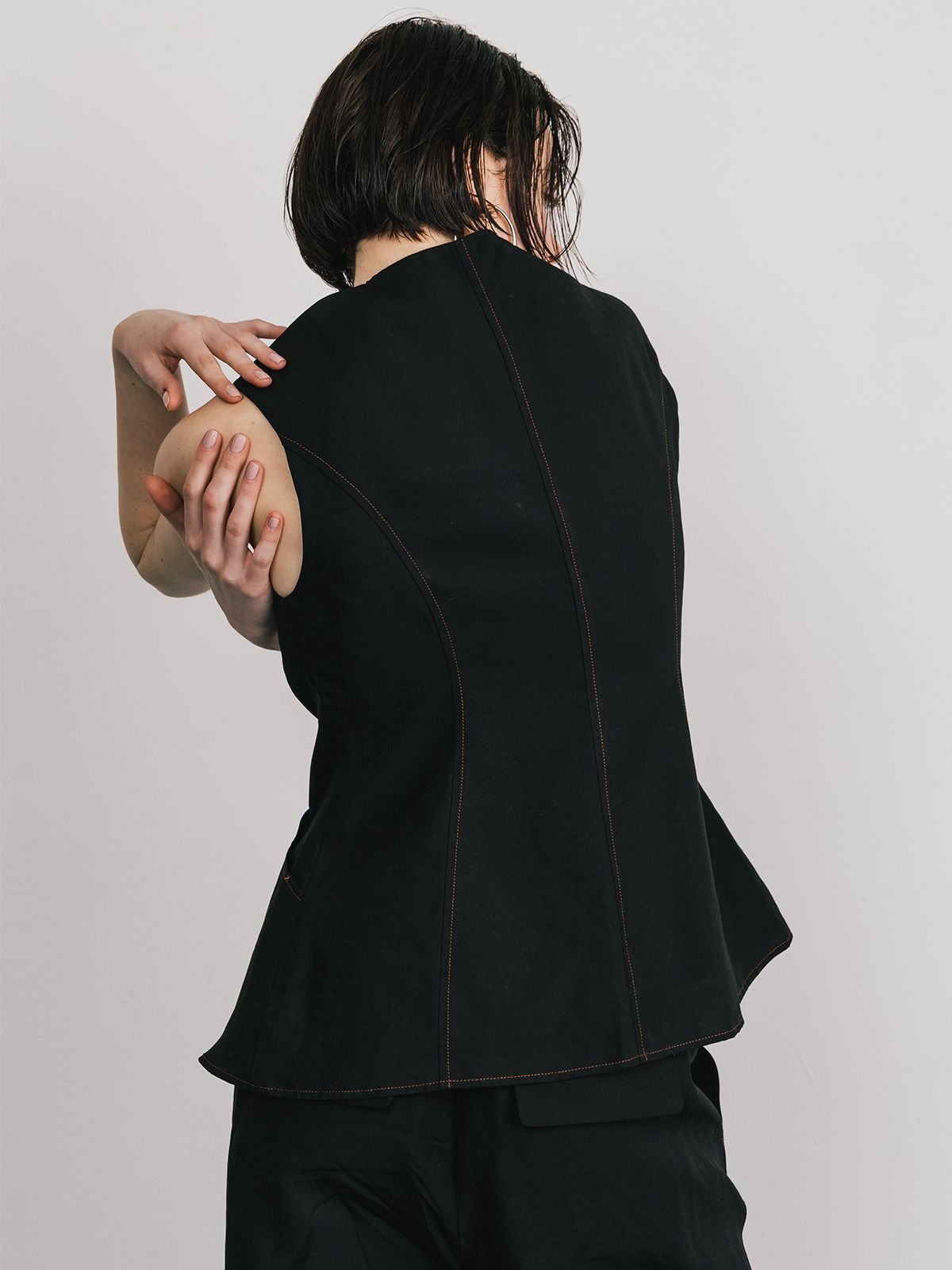 【25SS】TENCEL VEST / テンセルベスト (ブラック)